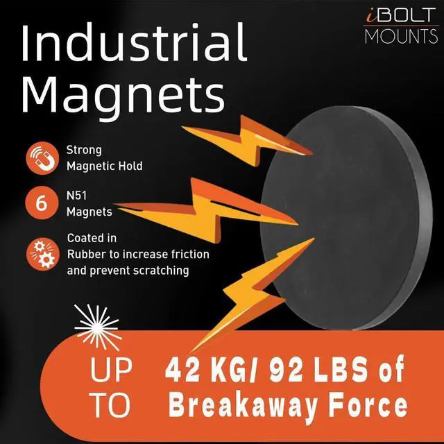 Alt view image 3 of 5 - iBOLT TabDock MagDock- Heavy Duty Magnetic Mount for All 7-11 inch Tablets- Great for fridges, Restaurants, Automotive, Workout Equipment, or Any Magnetic Metal Surface
