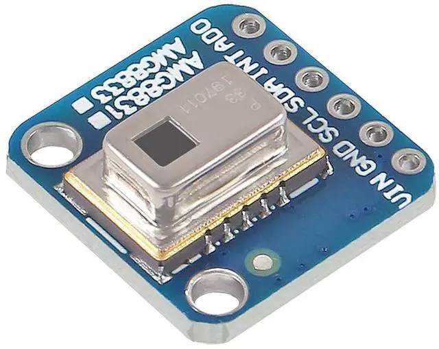 Alt view image 4 of 5 - DORHEA AMG8833 8 * 8 IR Thermal Camera Sensor Breakout Imager Array Temperature Sensor Module Grid-Eye 8x8 Infrared Camera Module Array Board IIC I2C 3-5V for Raspberry Pi AMG-8833