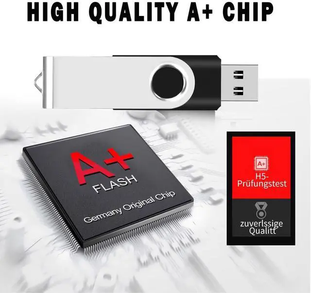 Alt view image 3 of 5 - EASTBULL 50PCS 1GB Bulk Flash Drives USB 2.0 1GB Flash Drives Pack Thumb Drives Bulk Swivel Bulk USB Drives, Black