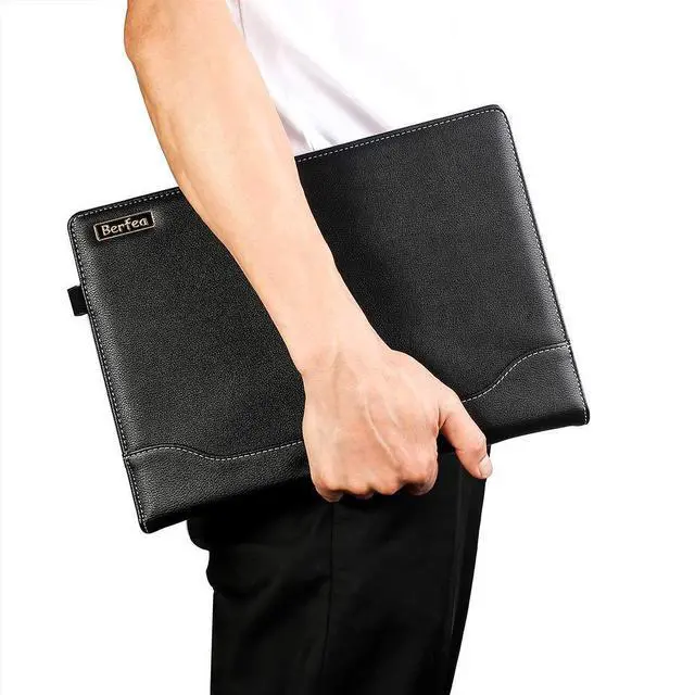 Alt view image 3 of 5 - Berfea Laptop Case Cover Compatible with HP Envy x360 15 15t 15z dr bp cn dy dw dq bp fq eq Series 15.6 inch Notebook Sleeve PU Leather Stand Hard Protective Skin