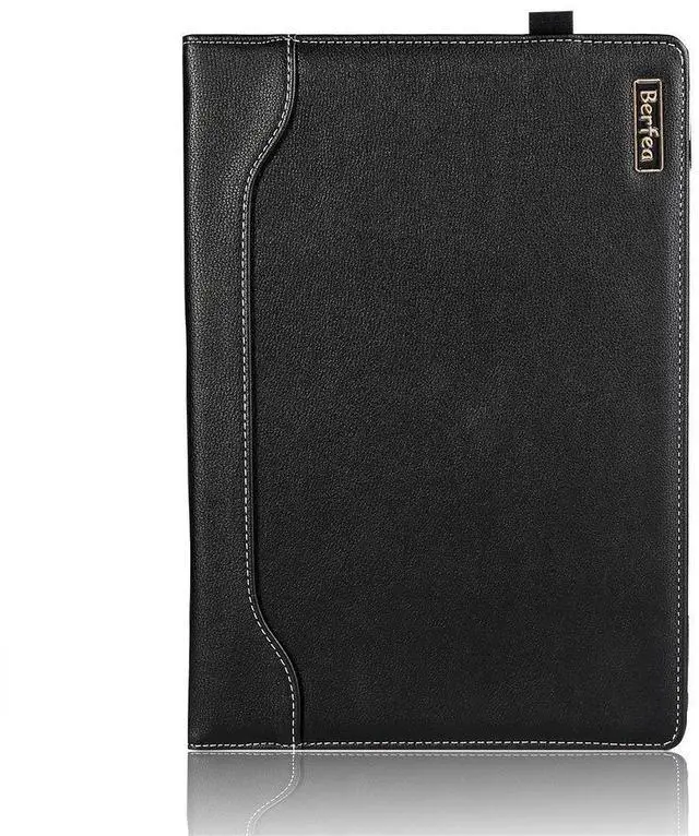 Alt view image 5 of 5 - Berfea Laptop Case Cover Compatible with HP Envy x360 15 15t 15z dr bp cn dy dw dq bp fq eq Series 15.6 inch Notebook Sleeve PU Leather Stand Hard Protective Skin