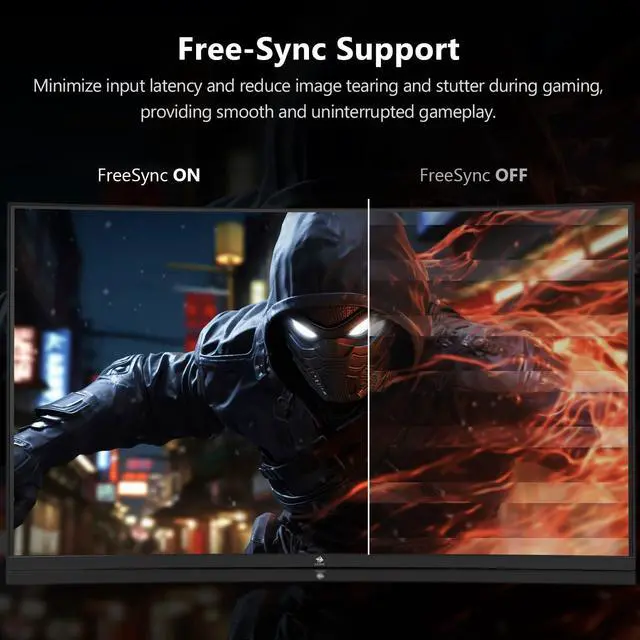 Alt view image 3 of 5 - Z-Edge 32 inch Curved Gaming Monitor, FHD 1080P 240Hz Curved Monitor,1500R Computer Monitor, MPRT 1ms Monitor, UG32P 2X DP 1.4 Ports and 2X HDMI 2.0 Ports