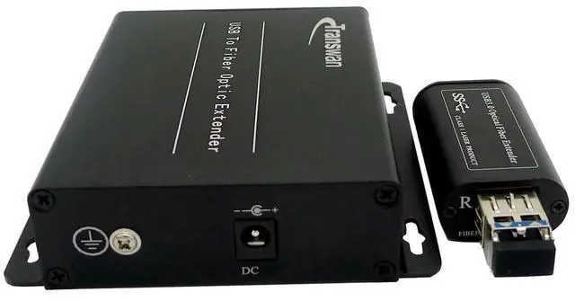 Alt view image 2 of 5 - Transwan USB 3.0 Hub Fiber Optic Extender to Max 250 Meters with 10 Gbps SFP Module, USB 3.0 Splitter 1 to 4 Ports Over 2 Fibers, Supports 5 Gbps Super-Speed, Supports Kinect Devices & HD Camera etc