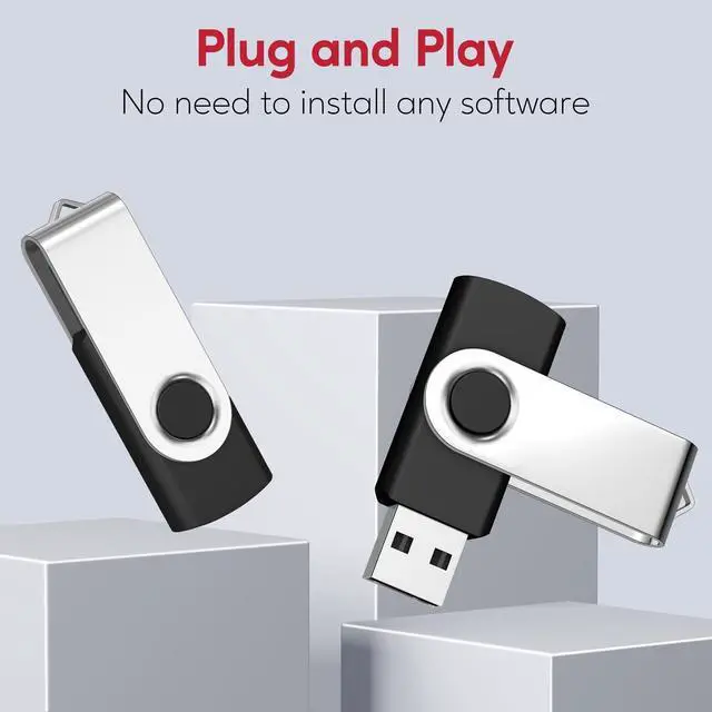 Alt view image 2 of 5 - AreTop USB 256MB Bulk Flash Drives 50 Pack, USB2.0 Swivel Thumb Drives Flash Drives Memory Stick Jump Drive USB Pendrive (50 Pack 256MB)