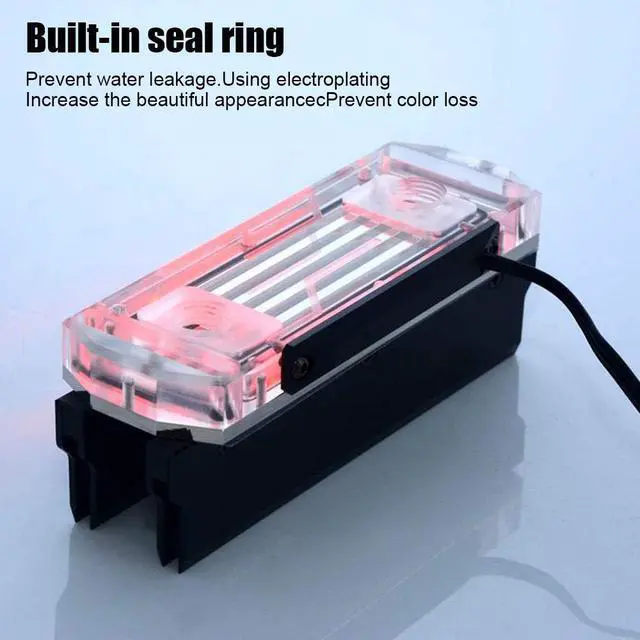 Alt view image 5 of 5 - Universal Module Water Cooling Block, with Copper Substrate+Imported PMMA Water Cooling Block with Built-in Sealing Ring for 4 Memory Heat Sink