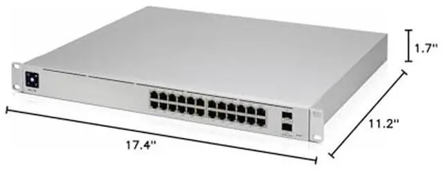 Alt view image 5 of 5 - Ubiquiti USW-Pro-24 Layer 3 Switch without PoE