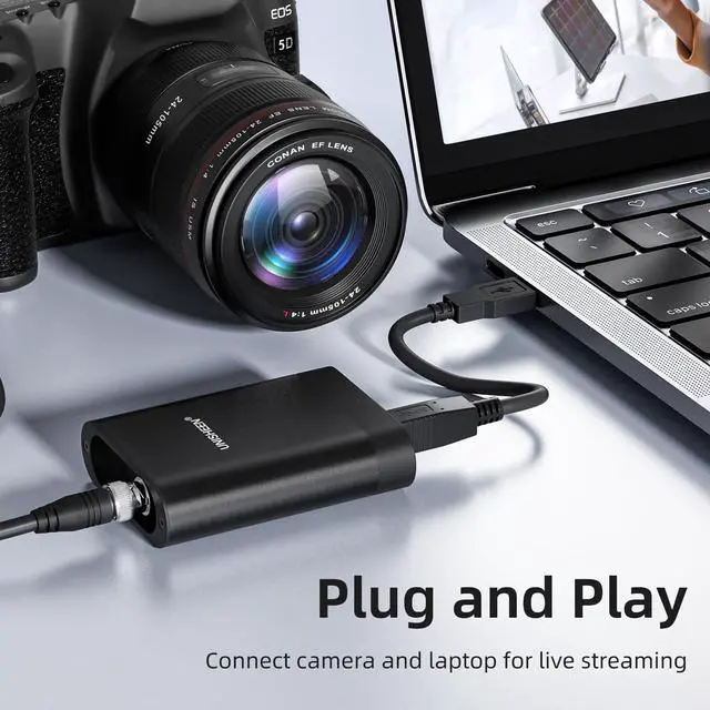 Alt view image 4 of 5 - Unisheen SDI Video Capture Card-SDI to USB 3.0 1080P60 Video Capture Device for Game Streaming Video Recording for Windows, OSX (Mac),LinuxSupport Level B