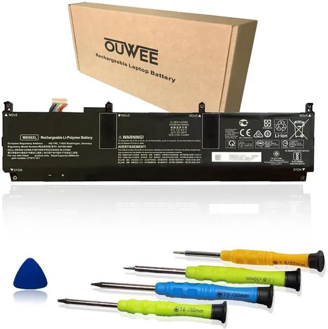 Main image of OUWEE MB06XL L78553-005 Laptop Battery Replacement for Hp ZBook Studio G7 2J3H8PA 1J3R6EA 1J3U6EA 21X54UT H80612762 1J3W1EA 28Y09PA 1J3S8EA 235M3PA 21X85UT Series HSTNN-IB9E L77973-1C1