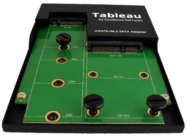 Alt view image 2 of 4 - SiForce Tableau TDA3-3 mSATA/m.2 SATA SSD Adapter Bundle with Anti Static Bag