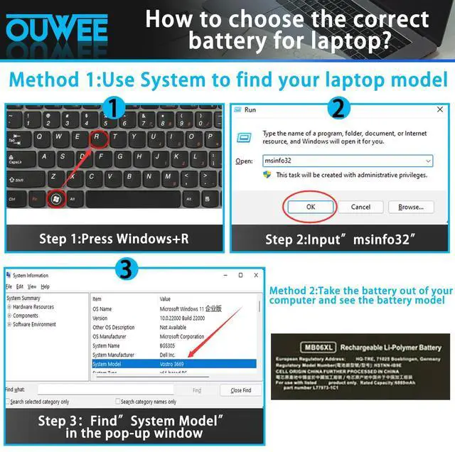 Alt view image 4 of 5 - OUWEE MB06XL L78553-005 Laptop Battery Replacement for Hp ZBook Studio G7 2J3H8PA 1J3R6EA 1J3U6EA 21X54UT H80612762 1J3W1EA 28Y09PA 1J3S8EA 235M3PA 21X85UT Series HSTNN-IB9E L77973-1C1
