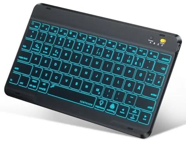 Alt view image 4 of 5 - BLUTLOTUS Keyboard case for iPad 5th/6th Generation 2017/2018, 9.7 Inch iPad Air 2 Case, Removable Wireless Backlit Detachable Keyboard, Folio Smart Cover(Black)