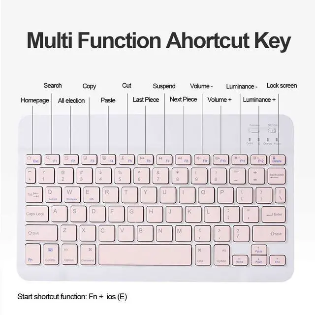Alt view image 3 of 5 - Keyboard Case for iPad Air 11 inch (M3 2025/M2 2024) with Mouse, Case for iPad Air 5th/4th Gen with Keyboard Cover with Pencil Holder, Pink