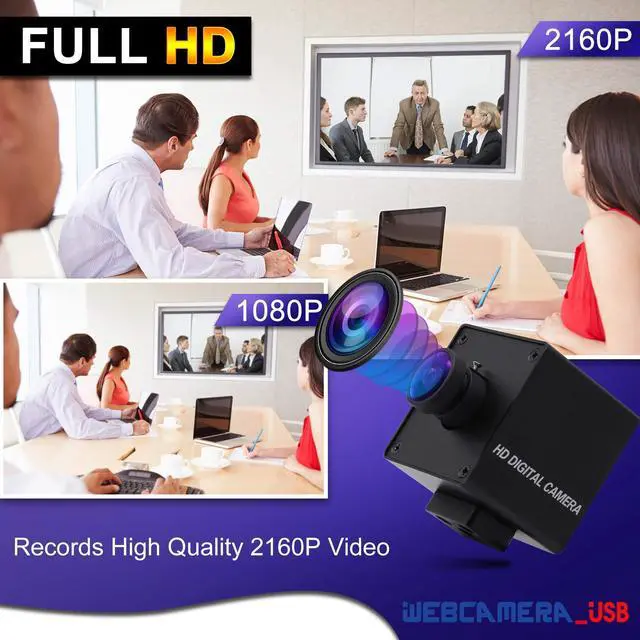 Alt view image 5 of 5 - IEights 4K Wide Angle USB Camera with Metal Case HD Video Audio Fisheye Webcam High Speed PC Camera IMX317 USB with Camera for Computer Mini UVC USB2.0 Web Camera for Laptop Jetson Nano Raspberry Pi