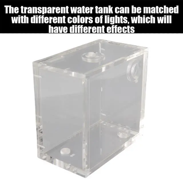 Alt view image 2 of 5 - Hilitand Computer Water Tank, 1.25L Cooling Reservoir, Acrylic Cylinder, Desktop Compatible