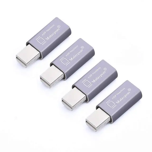 Main image of Malarpon Mini DispalyPort Headless Ghost Display Emulator with Blue Light for PC 4K Mini DP Dummy Plug (fit Headless 1080@60Hz-3840x2160@17Hz) 4P