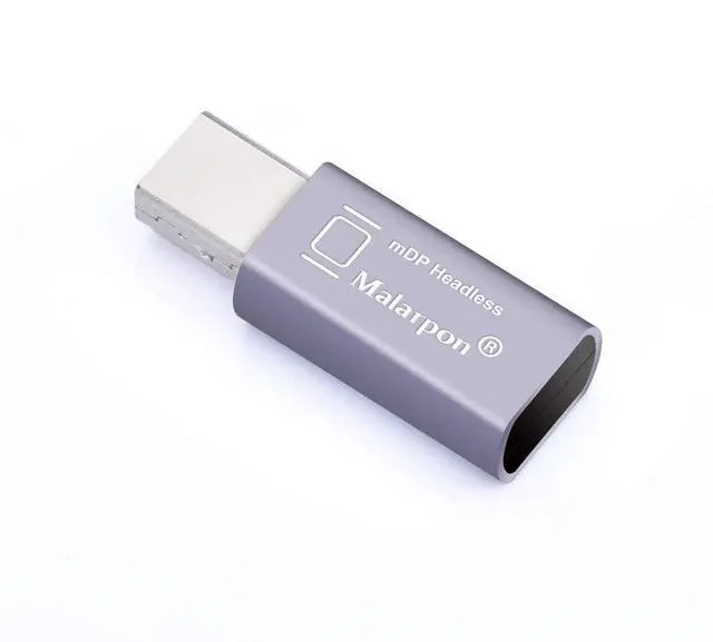 Alt view image 3 of 5 - Malarpon Mini DispalyPort Headless Ghost Display Emulator with Blue Light for PC 4K Mini DP Dummy Plug (fit Headless 1080@60Hz-3840x2160@17Hz) 4P