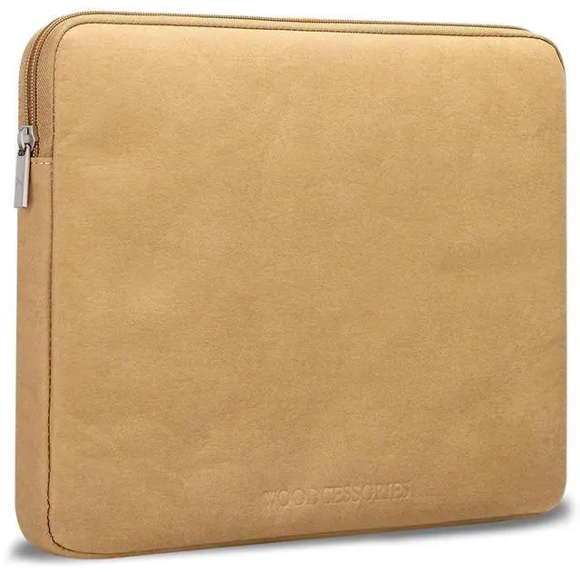 Main image of Woodcessories - Sustainable Laptop Sleeve for MacBook 11-14 Inch Sleeve Brown - Made from Paper