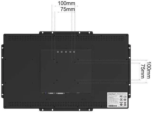 Alt view image 5 of 5 - GreenTouch 23.8 Inch 10 Points Open Frame PCAP Touchscreen Monitor - Industrial Touch Display -16:9 -TFT LCD