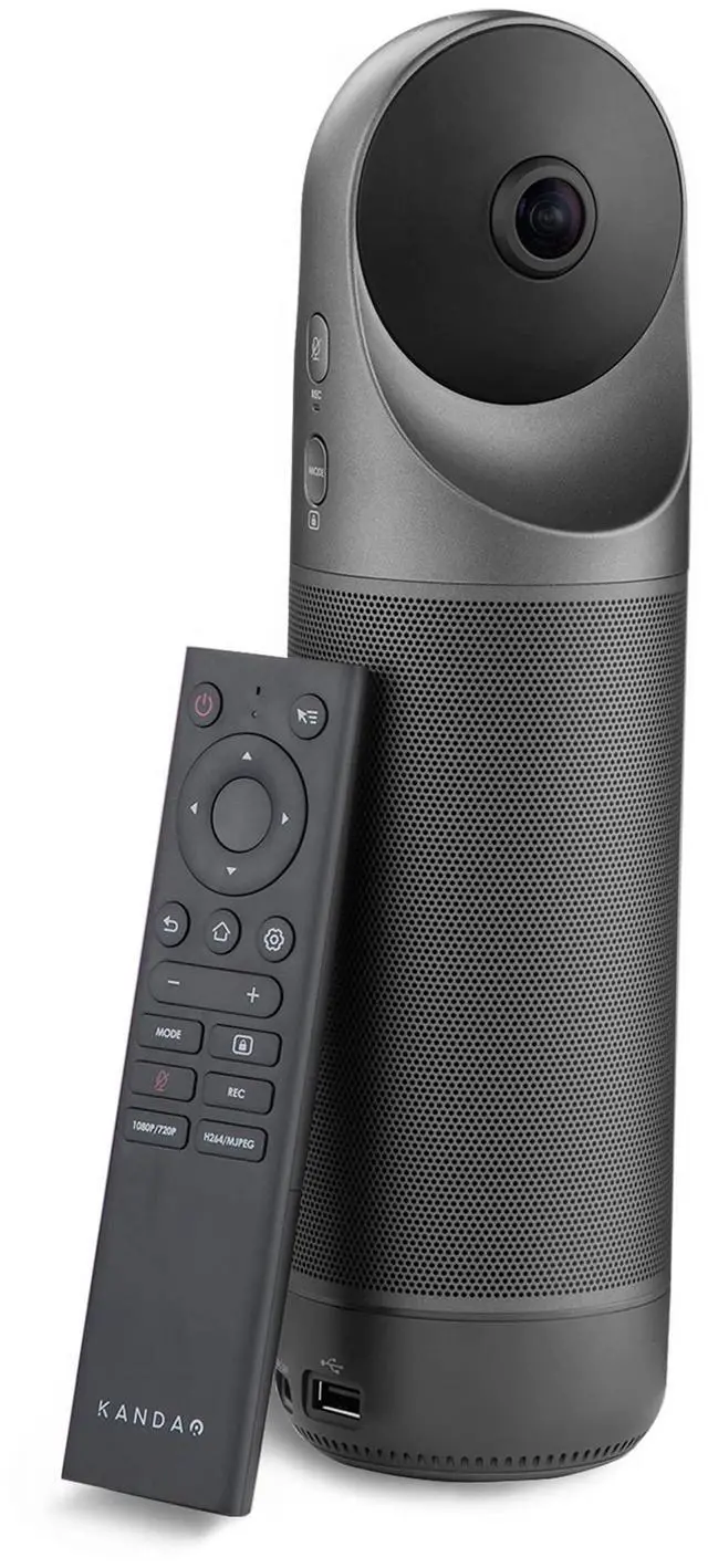 Main image of KanDao Meeting Pro 360-degree Video Conference Camera with Microphones and Speakers, AI Tracking, Smart Zooming, Automatic Focus, 4-in-one Standalone Meeting Room Camera System, Wi-fi/HDMI/USB