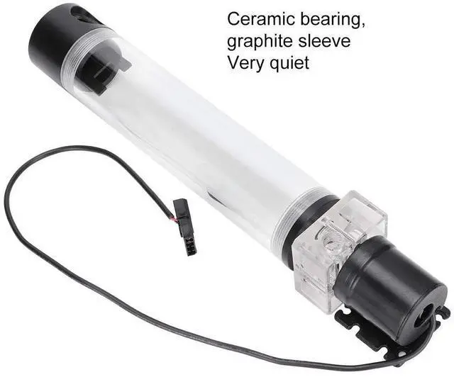 Alt view image 4 of 5 - DIY PC Water Cooled Set, CPU Water Cooling System Cylinder Pump System Leakproof Insulating Water Cooling for Computer PC