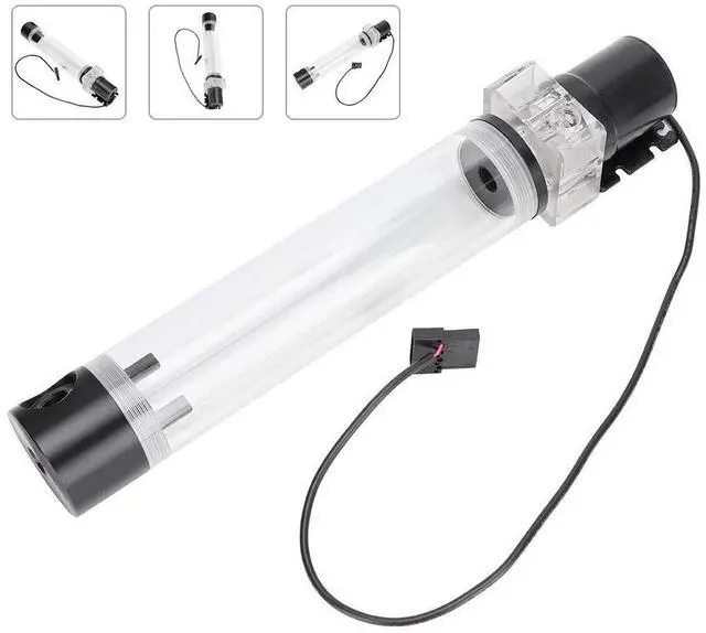 Alt view image 5 of 5 - DIY PC Water Cooled Set, CPU Water Cooling System Cylinder Pump System Leakproof Insulating Water Cooling for Computer PC