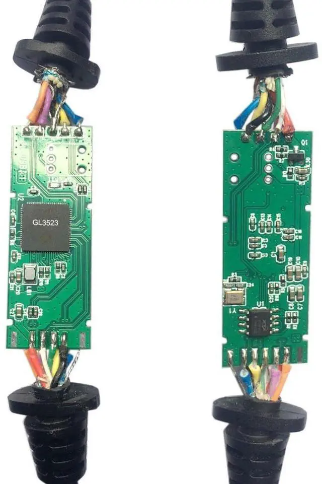 Alt view image 5 of 5 - chenyang Micro USB 3.0 Cable, USB 3.0 Type A Male to Micro B Male Cable with Repeater Chipset/Mount Panel Screws 8.0M.