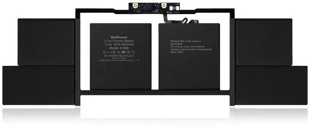 Alt view image 2 of 5 - BatPower A1820 Replacement Laptop Battery for Apple Late 2016 Mid 2017 MacBook Pro 15-inch Touch Bar A1707 EMC 3072 EMC 3162 Battery MacBook Pro 15" Touch Bar A1707 Apple A1820 Battery 76Wh