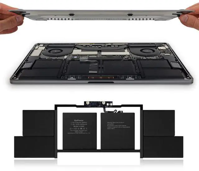 Alt view image 5 of 5 - BatPower A1820 Replacement Laptop Battery for Apple Late 2016 Mid 2017 MacBook Pro 15-inch Touch Bar A1707 EMC 3072 EMC 3162 Battery MacBook Pro 15" Touch Bar A1707 Apple A1820 Battery 76Wh