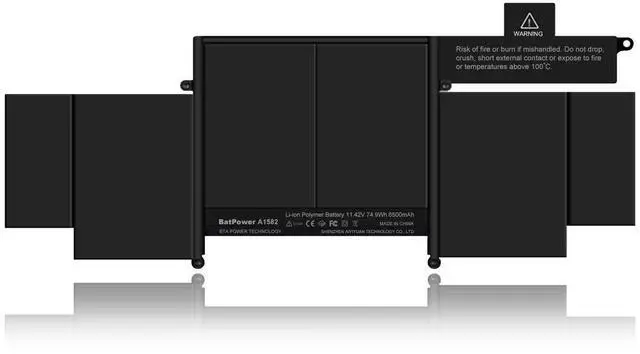 Alt view image 5 of 5 - BatPower A1582 Replacement Laptop Battery for Apple Early 2015 MacBook Pro 13-inch Retina A1502 EMC 2835 Battery MacBook Pro 13" A1502 Apple A1582 Battery 74.9Wh