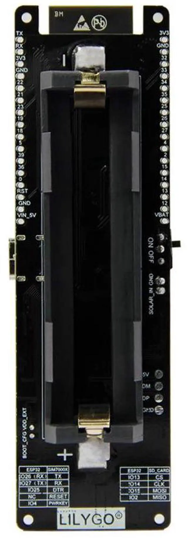 Alt view image 3 of 5 - LILYGO T-SIM7000G ESP32-WROVER-B Solar Charge SIM GPS Antenna CH9102F 16MB 2G/NB TTGO Development Board