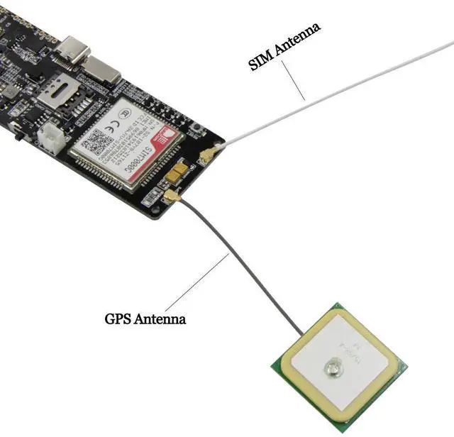 Alt view image 5 of 5 - LILYGO T-SIM7000G ESP32-WROVER-B Solar Charge SIM GPS Antenna CH9102F 16MB 2G/NB TTGO Development Board