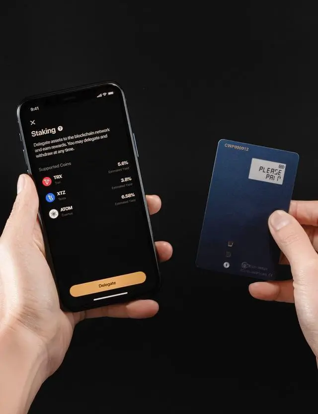 Alt view image 4 of 5 - CoolWallet Pro - Crypto Hardware Wallet | Credit Card Size, EAL6+ Security, Bluetooth Connectivity
