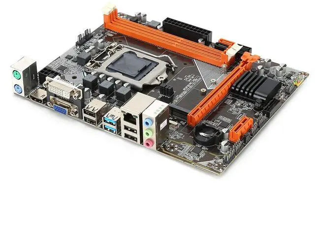 Alt view image 2 of 5 - Demeras High Performance SATA3 DD 1155 pin M ATX Motherboard USB3.0 B75 Desktop Motherboard Compatible with B75 6 Channel Sound Card