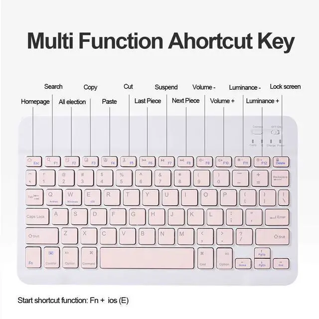 Alt view image 3 of 5 - AnMengXinLing Keyboard Case for iPad Air 13 Inch (M3 2025/M2 2024)/Pro 12.9 6th/5th/4th Generation with Mouse Pencil Holder, Magnetically Detachable Keyboard Mouse, Pink