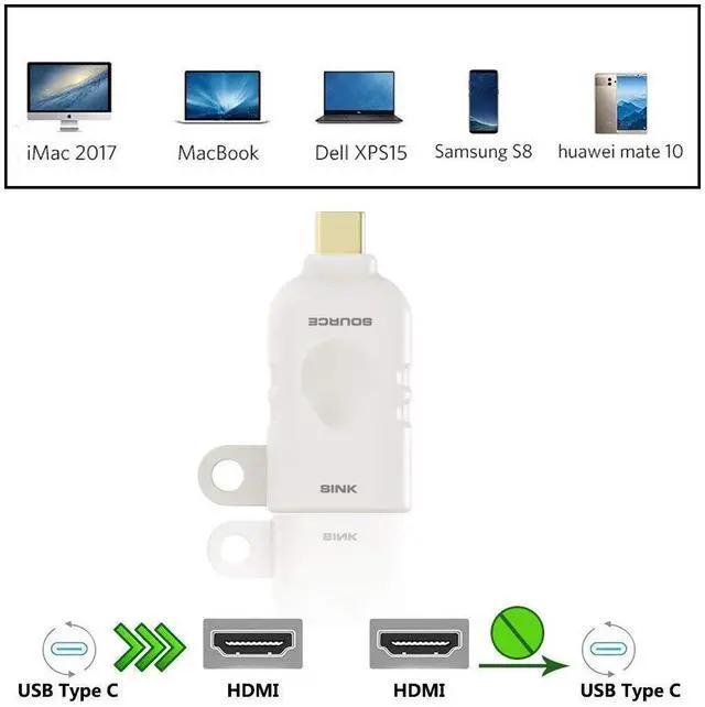 Alt view image 4 of 5 - Universal HDMI Adapter Ring Kit with Security Loop-4K USB C, Displayport,Mini DP, Mini HDMI to HDMI Office Video Converter. Four Adapters with Key Security loop.Universal HDMI Adapter Kit, HDMI Ring