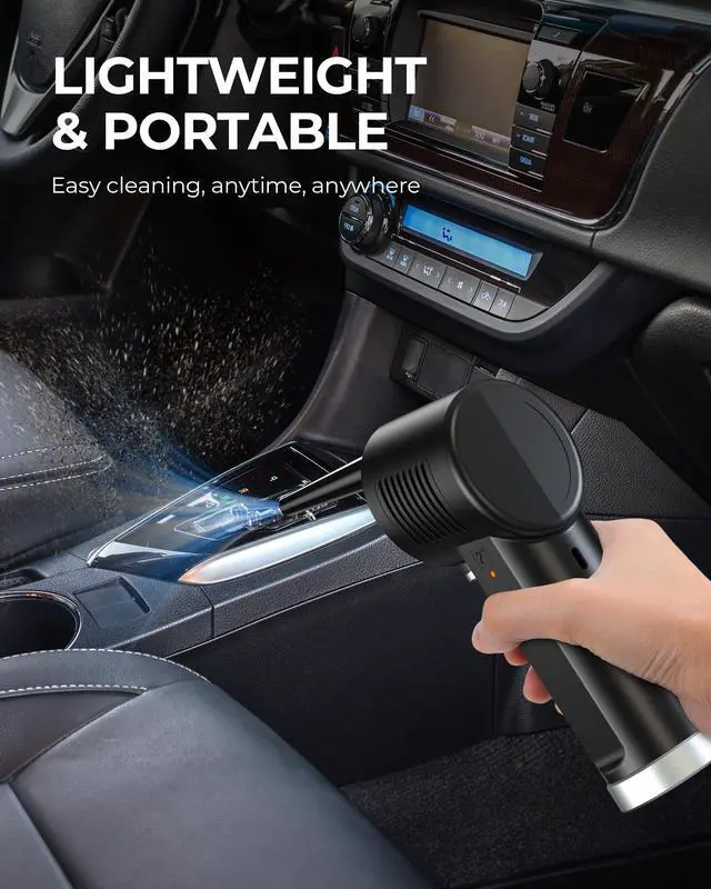 Alt view image 5 of 5 - Koonie Cordless Air Duster, Battery Operated Computer Cleaning Duster, Portable Replaces Compressed Air Cans, 8000mAh 10W Fast Charging Air Blower, No Gas for Computer Keyboard, Car, Pet House