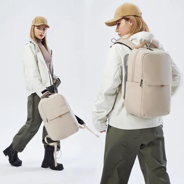 Alt view image 3 of 5 - VGOAL Laptop Backpack for Women - Water-Resistant Daypack with Multiple Compartments, Suitable for College and Travel (FG6325 BLACK)