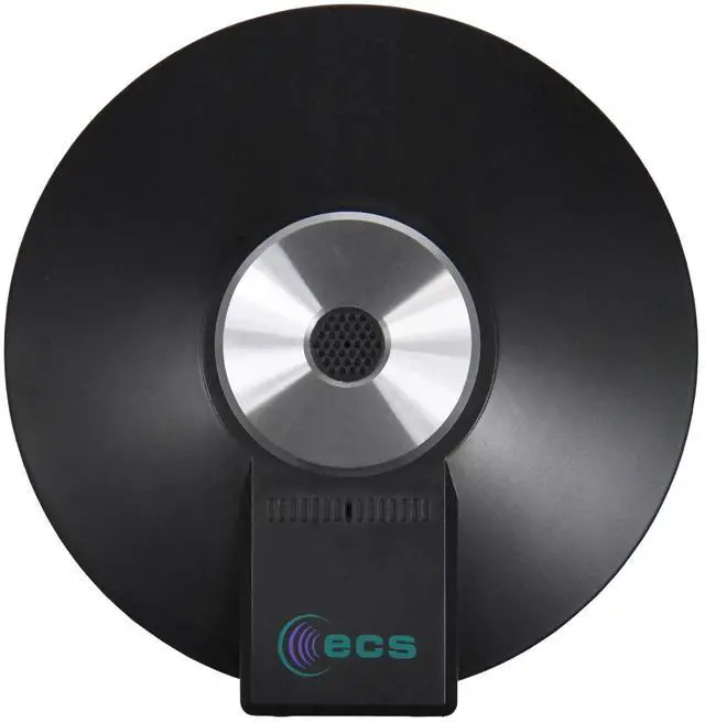 Alt view image 2 of 5 - ECS WordForum USB 360° Omnidirectional Conference Mic for Meetings, Teleconferencing, Video Calls, Daisy Chain Up to Seven Additional Mics via Dual 3.5mm Female Jacks, Built-in Premium HD Sound Card