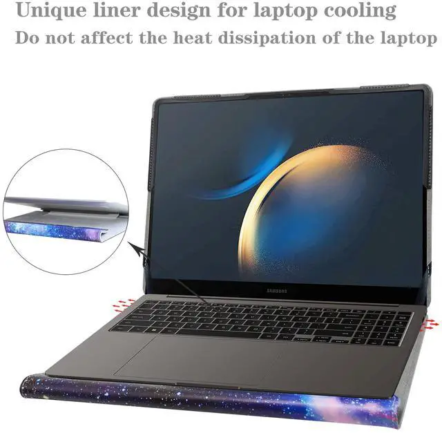 Alt view image 4 of 5 - Alapmk Protective Case for Samsung Galaxy Book 5 Pro 360 16 NP960QHA NP960QHA-KG1US/Samsung Galaxy Book 5 Pro 16 NP960XHA/Samsung Galaxy Book 5 Ultra 16/Samsung Galaxy Book4 Edge NP960XMAA,Galaxy