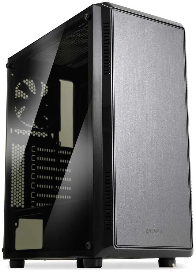 Main image of Zalman S4 Mid-Tower ATX PC Case, 2 x 120mm Fans Included, Acrylic Tinted Side Panel, ATX/mATX/Mini-ITX Support