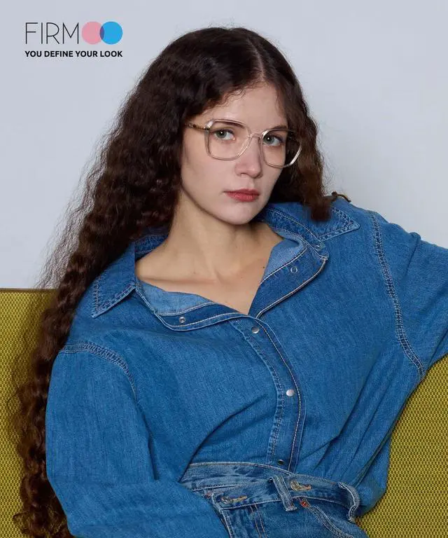 Alt view image 2 of 5 - Firmoo Oversized Blue Light Blocking Glasses for Women/Men, Anti UV Ray Computer Gaming Glasses Pink