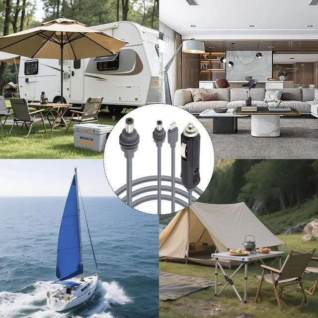 Alt view image 5 of 5 - Lonlonty Starlink Mini 3 in 1 DC Power Cable 10FT, 100W+ USB C 12-24V Cigarette Lighter Plug and DC Male Power Cable Cord for Starlink Mini, 18AWG Waterproof Work with 65W+ PD Supply