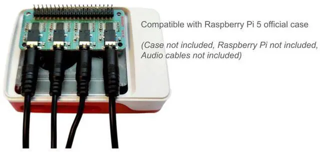 Alt view image 4 of 5 - RASPIAUDIO 8xOUT Channels for Raspberry Pi 5 only Desk