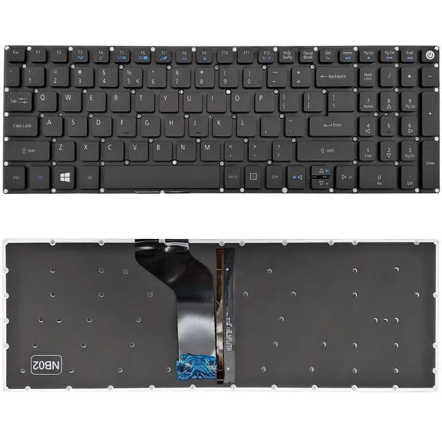 Alt view image 2 of 5 - PAEBAI+ Replacement Laptop Keyboard Backlit for Acer Aspire E5-573 E5-573G E5-573T E5-573TG E5-574 E5-574G E5-574T E5-574TG E5-575 E5-575G E5-575T E5-575TG E5-576 E5-576G US Layout