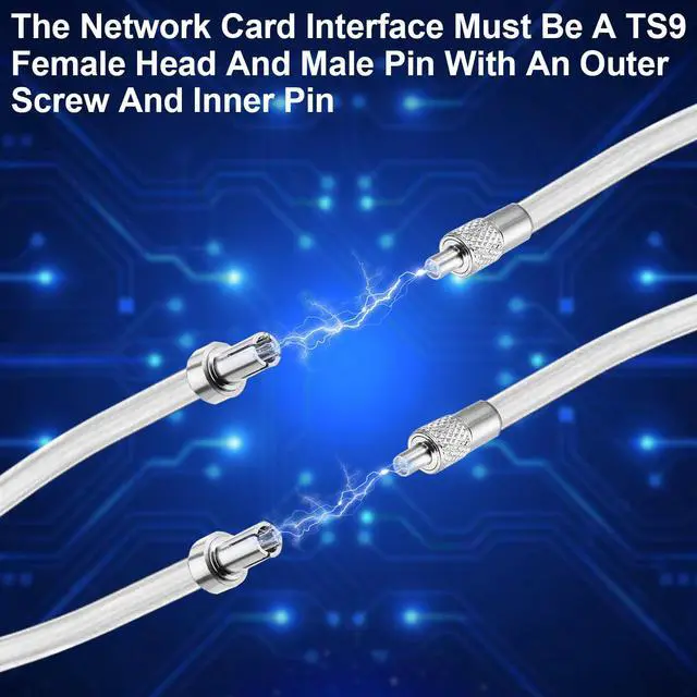 Alt view image 2 of 5 - Tri-Band WiFi Antenna with 12dBi Gain and TS9 Connector  Signal Booster for 2.4GHz, 5GHz, and 5.8GHz  1.8m (6ft) Extension Cable with Magnetic Base  Compatible with Nighthawk M6 and Other Routers