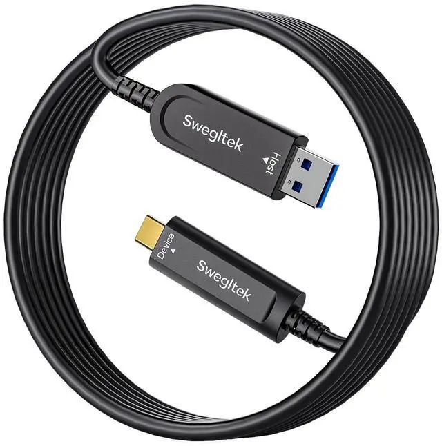 Main image of Fiber Optic USB C Cable(50ft),10Gbps High Speed Data Transfer Active Optical USB A to Type C Cable,Compatible with Cameras,Webcams,VR,AR for Collaborative Meetings,Smart Classroom,Data Center