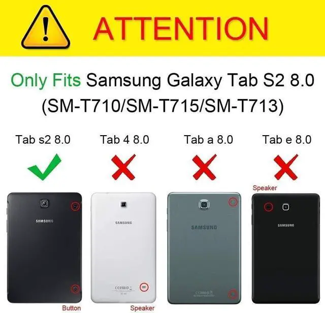 Alt view image 2 of 5 - Juaupepo Rugged Case for Samsung Galaxy Tab S2 8.0 inch-2015-(SM-T710 T715 T713),Portable Hybrid Shock-Proof Cover with 360° Rotatable Hook&Loop Handle,Shoulder Strap (Black)