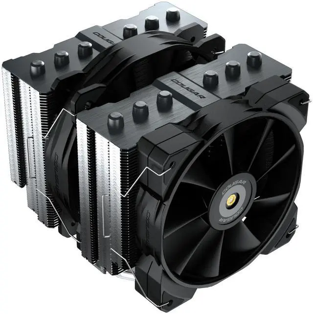 Alt view image 5 of 5 - Cougar Forza 135 Superior Dual Tower Air Cooler with 7 Heat Pipes paired with Two high-Performance Fans for The Balance Between Ultra-Silent Operation and Extremely Cooling