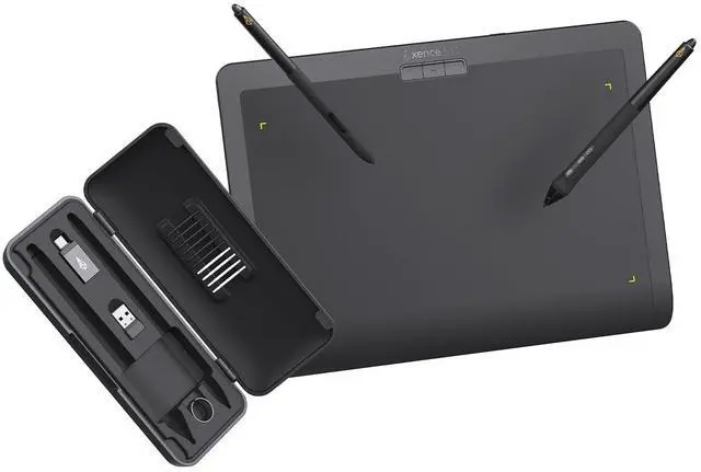 Main image of Xencelabs Pen Tablet Medium v2, Drawing Tablet, Studio Level Graphic Tablet, Includes Two v2 Pens, HP Anyware Support, Private Bluetooth 5.0 Wireless Connection for Win/Mac/Linux