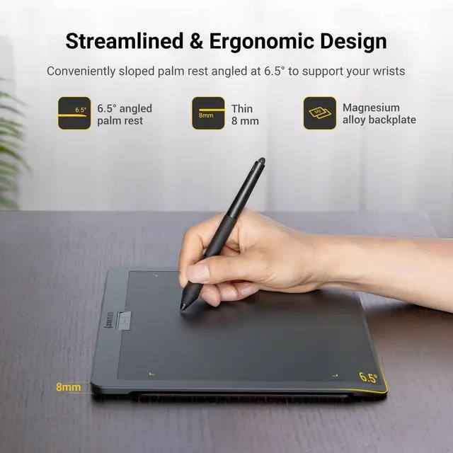 Alt view image 3 of 5 - Xencelabs Pen Tablet Medium v2, Drawing Tablet, Studio Level Graphic Tablet, Includes Two v2 Pens, HP Anyware Support, Private Bluetooth 5.0 Wireless Connection for Win/Mac/Linux